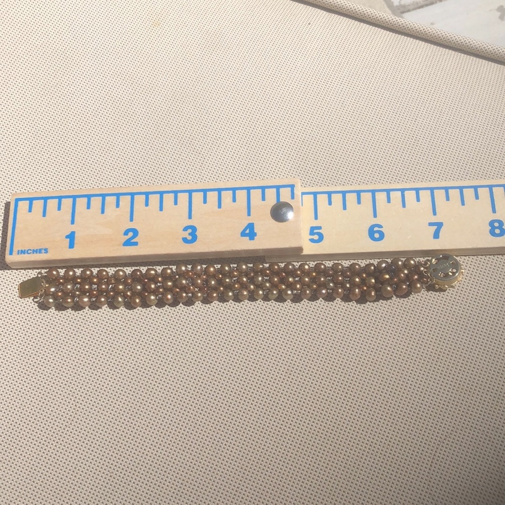 Freshwater Pearls (bronze shade) Bracelet - Picture 7 of 8